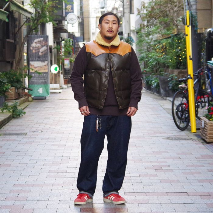 Y'2 LEATHER（ワイツーレザー）OIL SOFT HORSE&MOUTON DOWN VEST ...