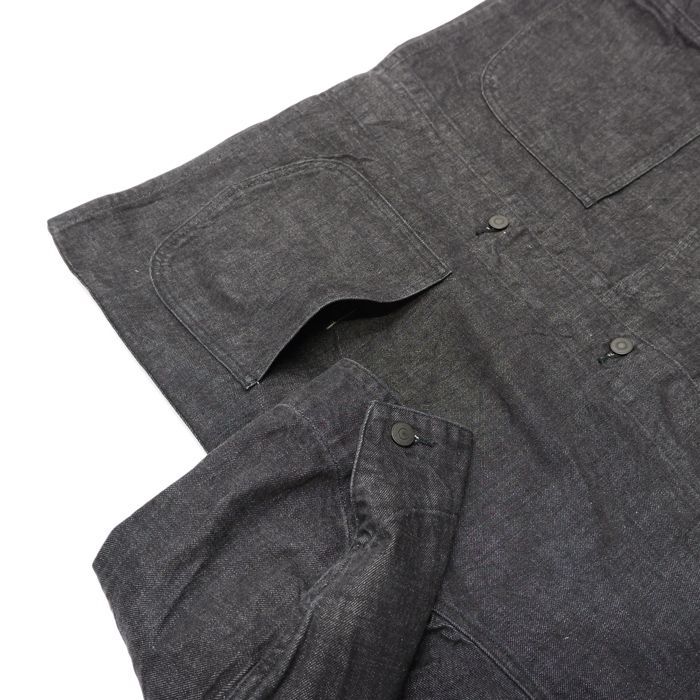 blurhms ROOTSTOCK（ブラームスルーツストック）12.9oz Selvage Denim Coverall（12.9ozセルヴィッチ デニムカバーオール）/Black（ブラック） - タイガース・ブラザース本店オンラインショップ