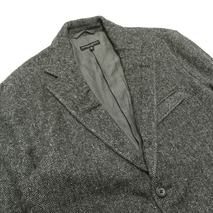 Engineered Garments  Andover Jacket - Grey Poly Wool Herringbone