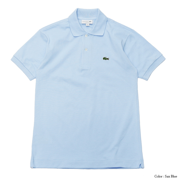 LACOSTE（ラコステ）Classic Fit Pique Polo Shirt（クラシックフィットピケポロシャツ）/Sax  Blue（サックスブルー）・Turquin Blue（ターコイズブルー）※Imported from France -  タイガース・ブラザース本店オンラインショップ