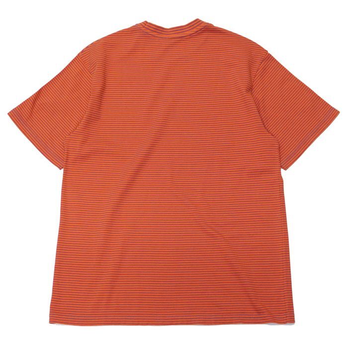 Yonetomi NEW BASIC（ヨネトミニューベーシック）GARMENT DYE BORDER T-SHIRT（ガーメントダイボーダーTシャツ）/Purple（パープル）・Orange（オレンジ）  タイガース・ブラザース本店オンラインショップ