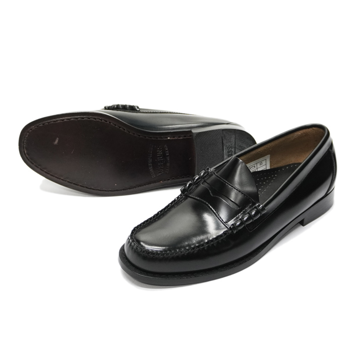 G.H.BASS（ジーエイチバス）LARSON MOC PENNY LOAFER（ラーソンモックペニーローファー）レザーソール/Black（ブラック）  - タイガース・ブラザース本店オンラインショップ