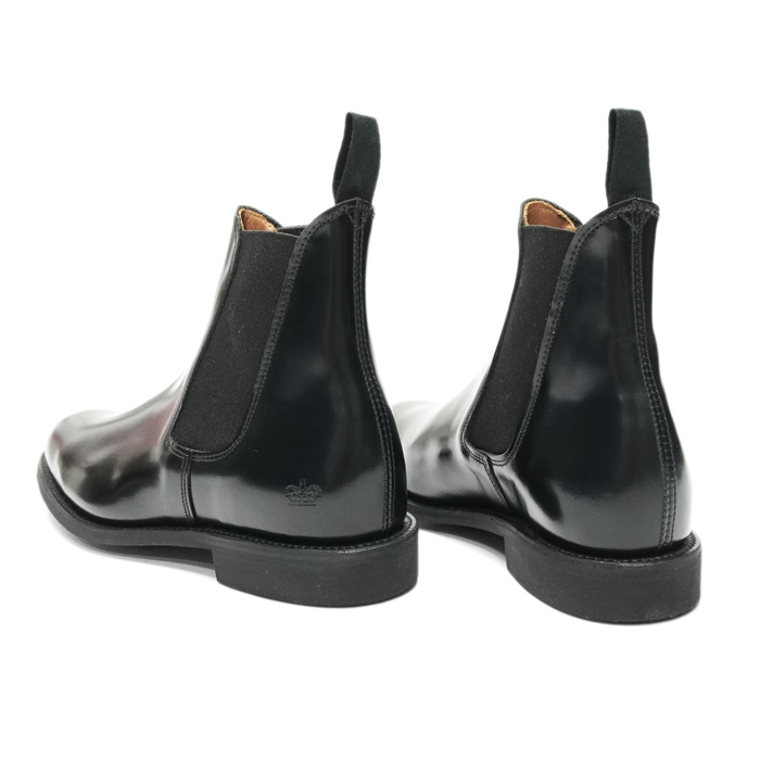 SANDERS（サンダース）Military Cap Toe Chelsea Boot（ミリタリーキャップトゥチェルシーブーツ）/Black（ブラック）  - タイガース・ブラザース本店オンラインショップ