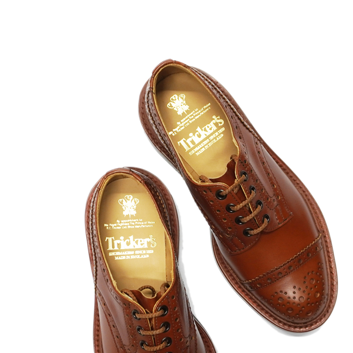 Tricker's（トリッカーズ）キャップトゥブローグシューズ（ダイナイトソール）/Marron Antique（マロンアンティーク） -  タイガース・ブラザース本店オンラインショップ