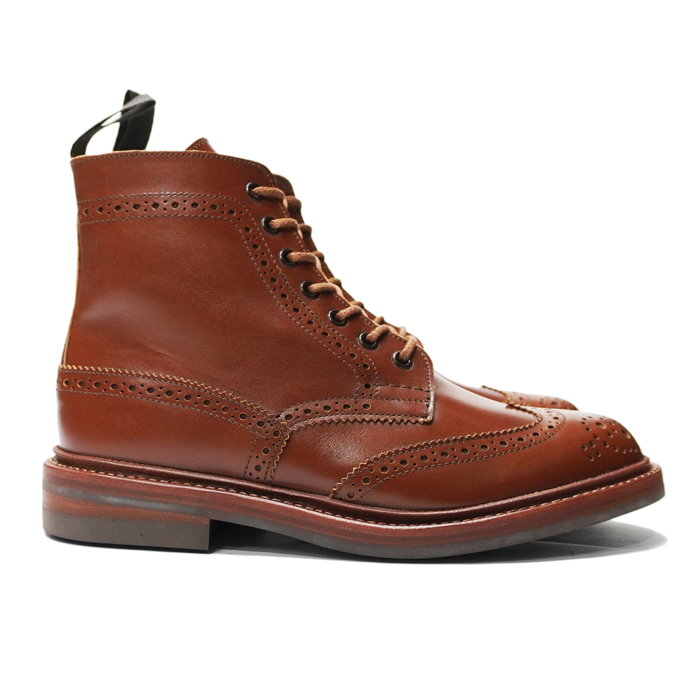 Tricker's（トリッカーズ）カントリーブローグブーツ（ダイナイトソール）/Marron Antique（マロンアンティーク） -  タイガース・ブラザース本店オンラインショップ