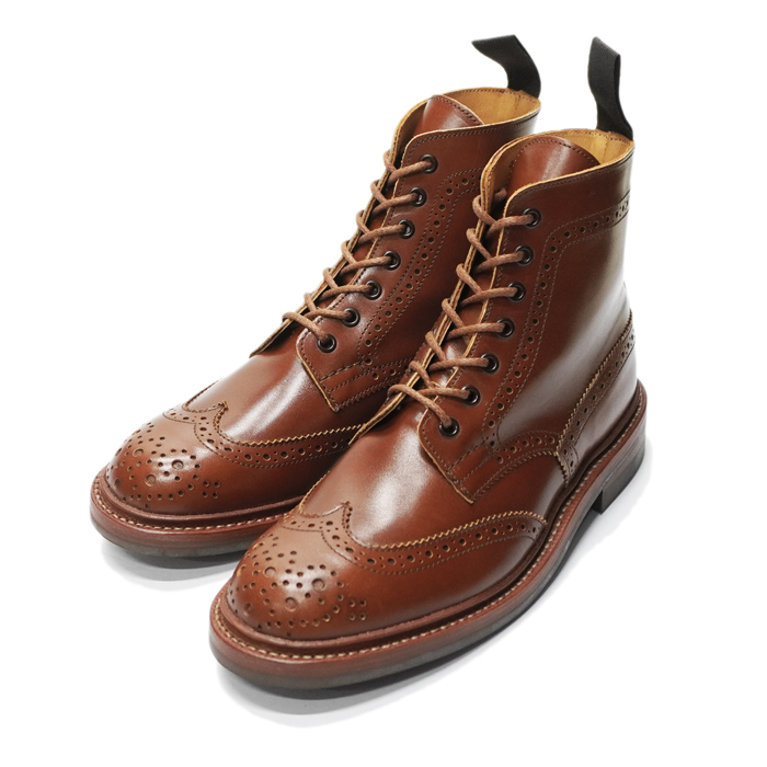 Tricker's（トリッカーズ）カントリーブローグブーツ（ダイナイトソール）/Marron Antique（マロンアンティーク） -  タイガース・ブラザース本店オンラインショップ