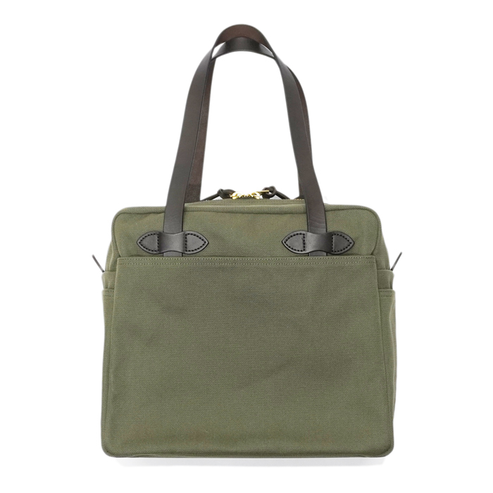 FILSON（フィルソン）TOTE BAG WITH ZIPPER（ジッパー付トートバッグ）/OTTER GREEN（オッターグリーン） -  タイガース・ブラザース本店オンラインショップ