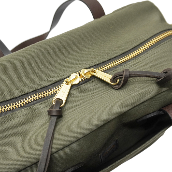 FILSON（フィルソン）TOTE BAG WITH ZIPPER（ジッパー付トートバッグ）/OTTER GREEN（オッターグリーン） -  タイガース・ブラザース本店オンラインショップ